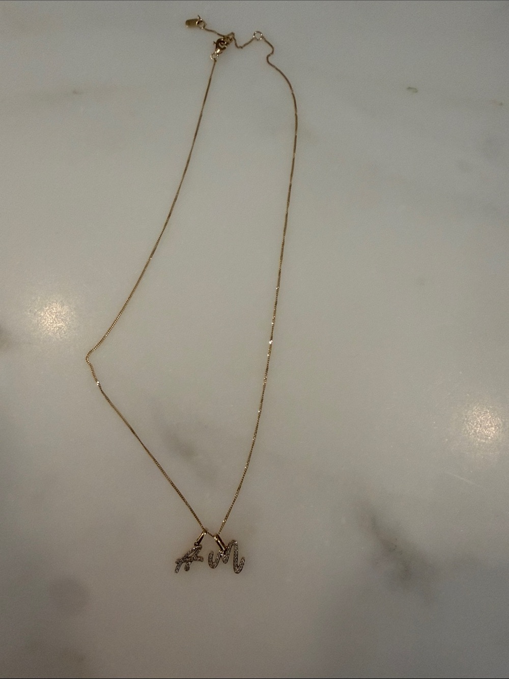 Ring Concierge Initial 'A & M' Pendant Necklace - Women Jewelry